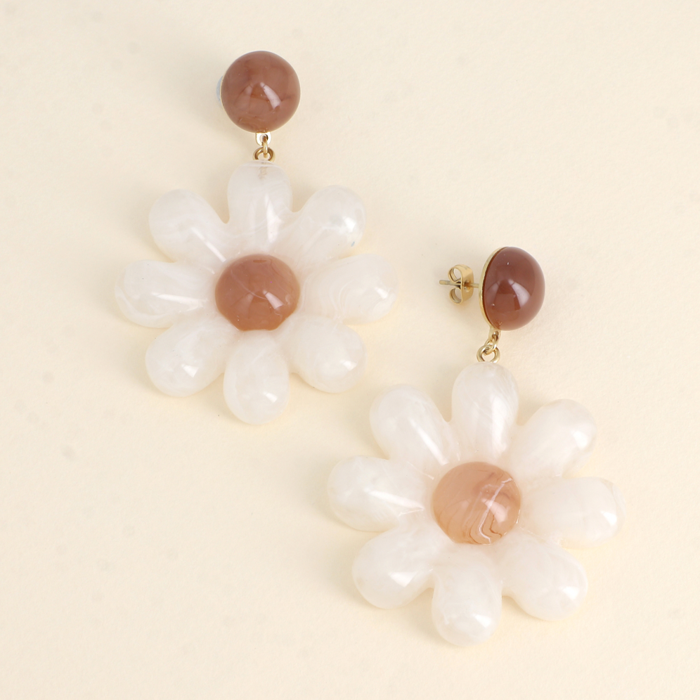 Boucles SARAH crème