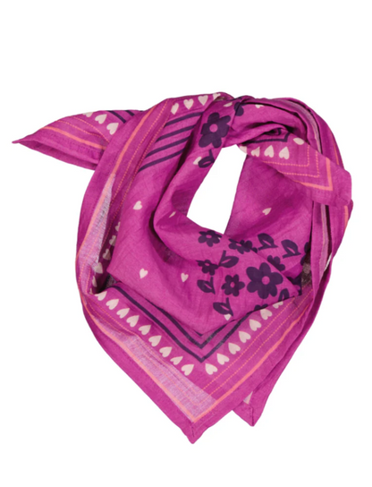 Foulard JADE Trèfle Violet