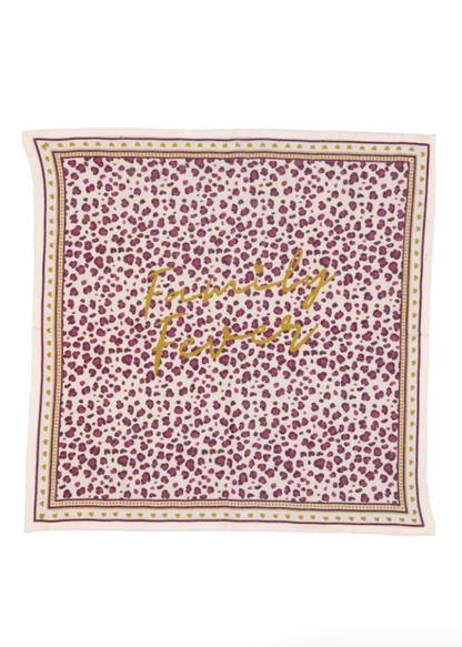 Foulard JADE Léopard Violet