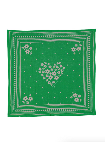 Foulard JADE Trèfle vert