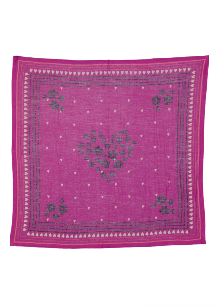 Foulard JADE Trèfle Violet