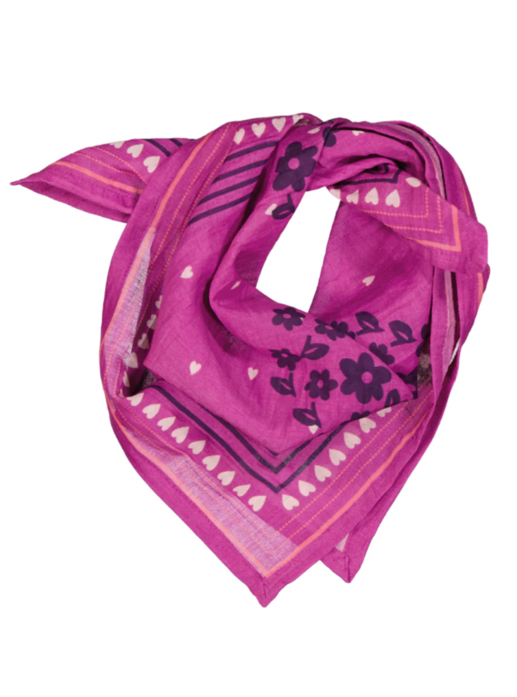 Foulard JADE Trèfle Violet