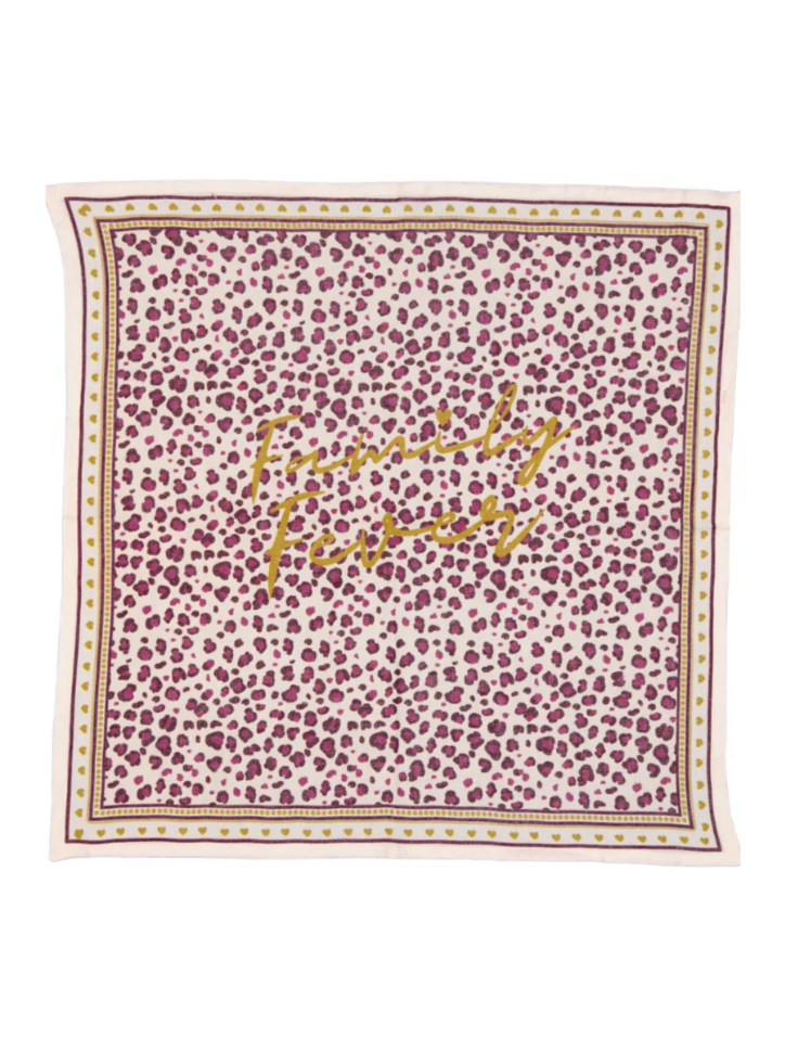 Foulard JADE Léopard Violet