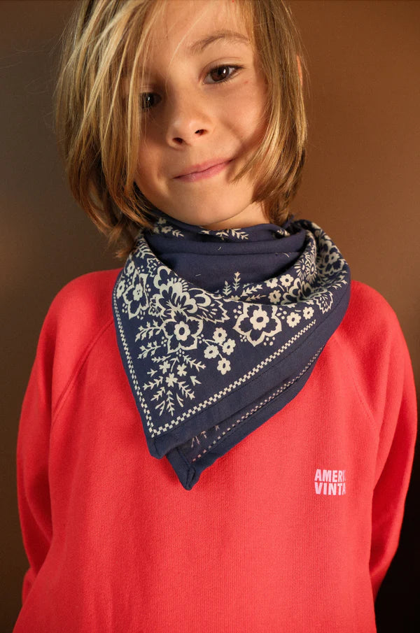 Petit foulard MYSORE marine