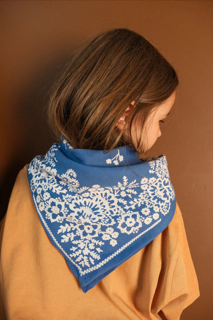 Petit foulard MYSORE bleu