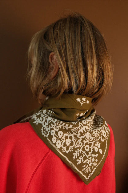 Petit foulard MYSORE kaki