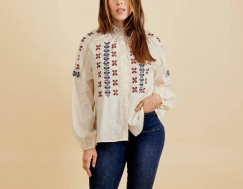 Chemisier SERVANE écru