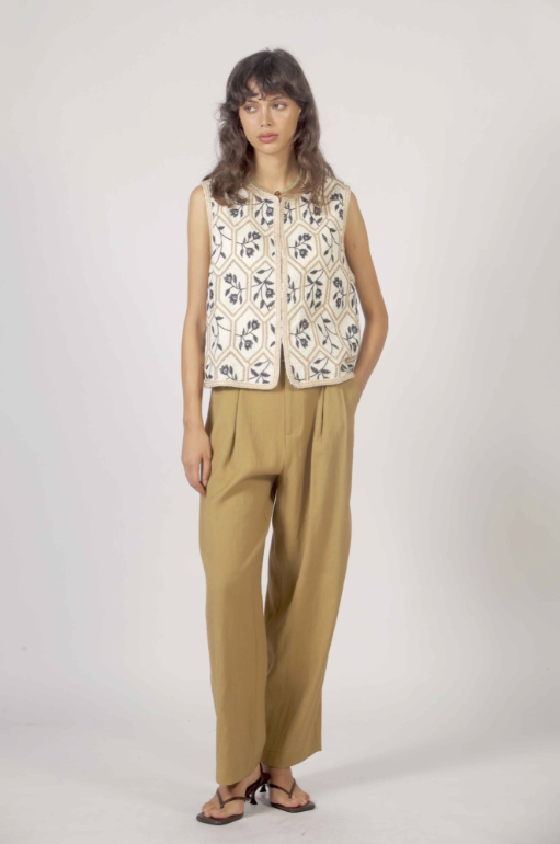 Gilet MARTIN brodé floral