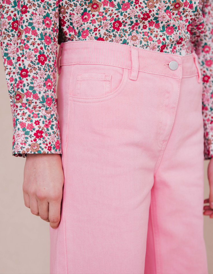 Pantalon JUSTINE rose parfait