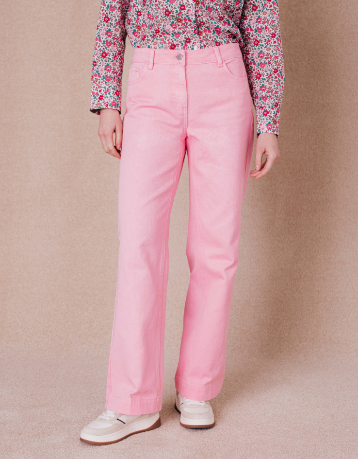 Pantalon JUSTINE rose parfait