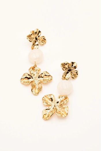 Boucles d'oreilles SYBILLE blanche