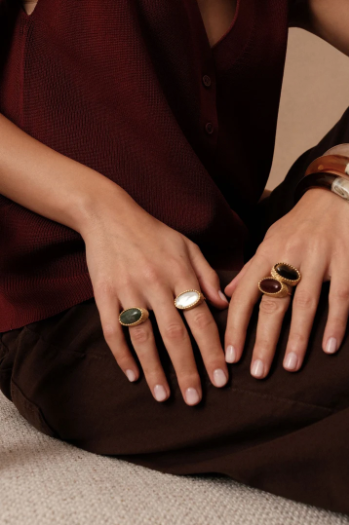 Bague VENISE oeil de tigre