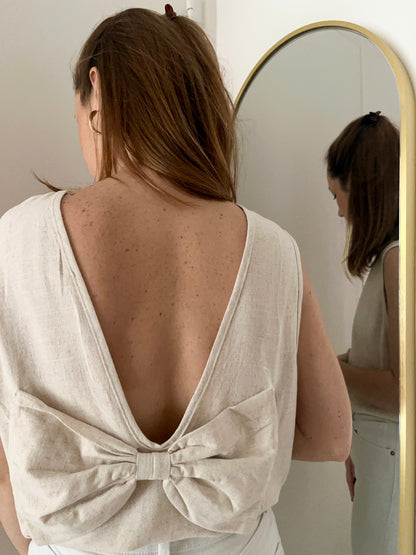 Haut MADELEINE noeud beige