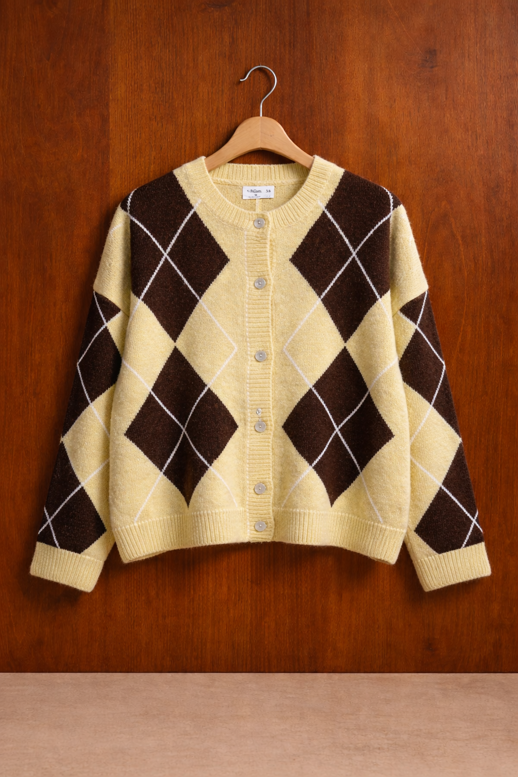 Gilet GÉRARD jaune/marron