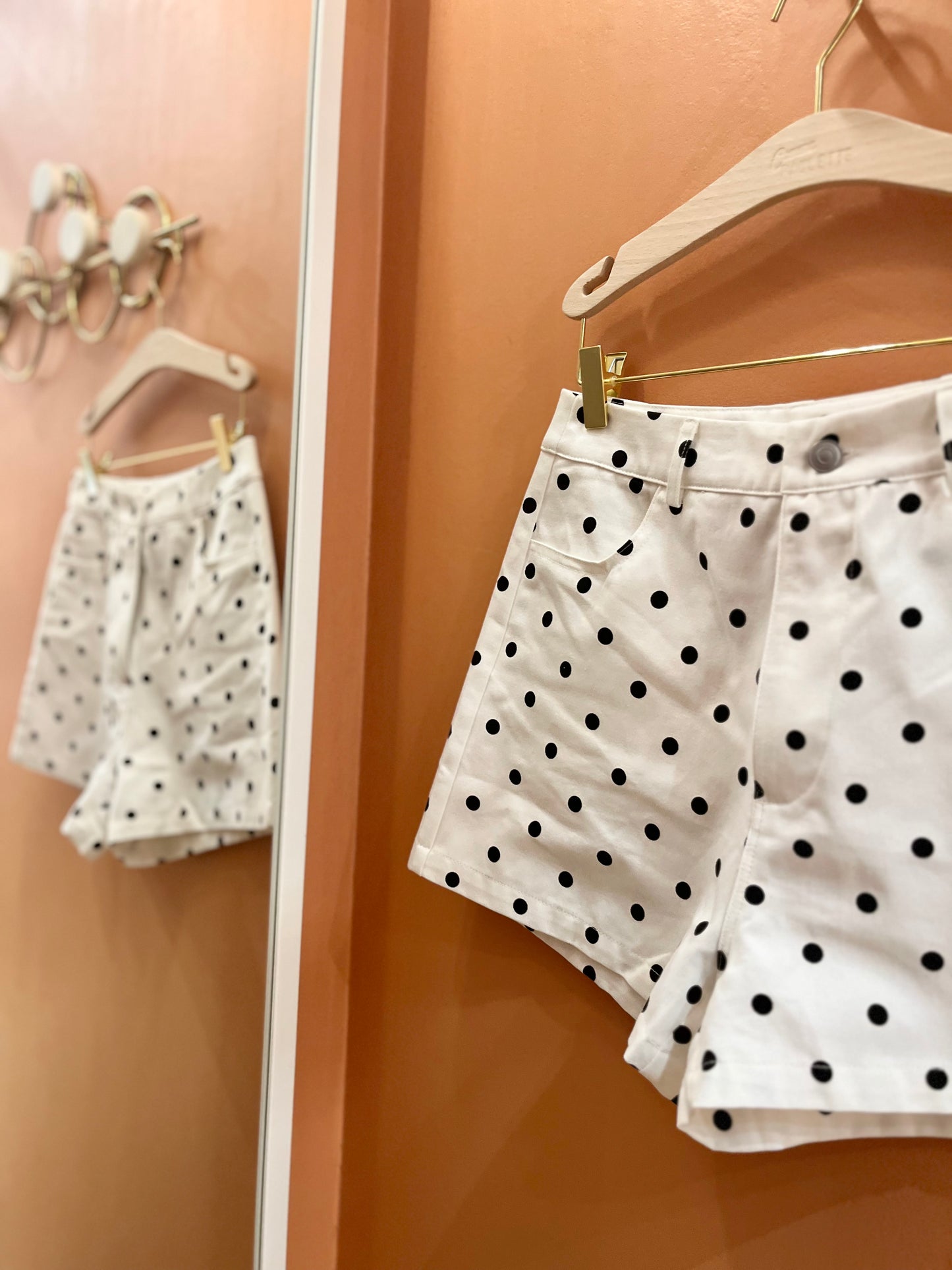 Short VICTORIA pois blanc