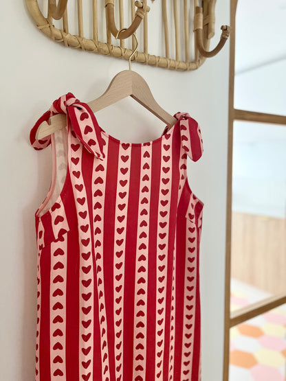Robe GABRIELLE coeur rouge