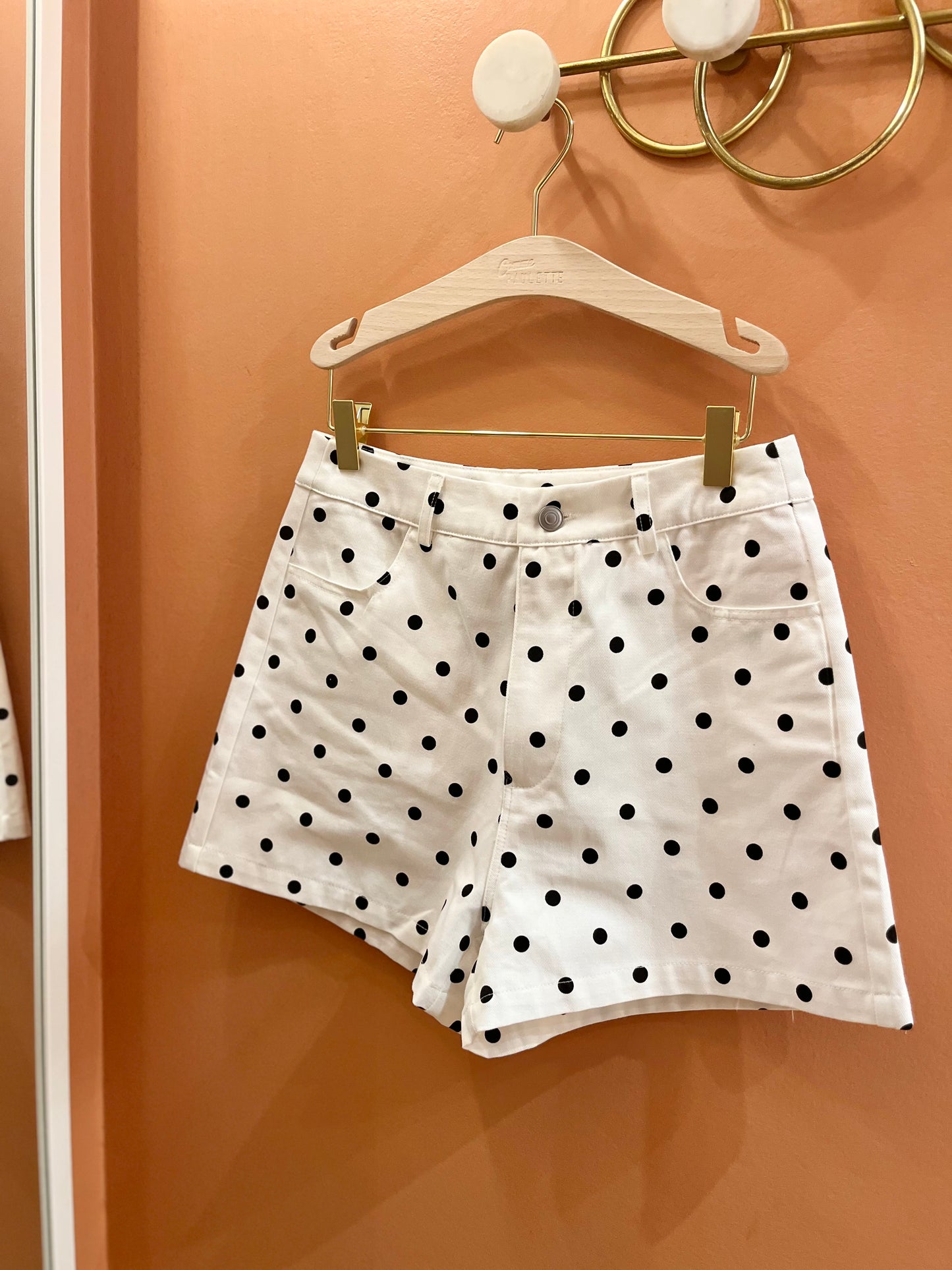 Short VICTORIA pois blanc