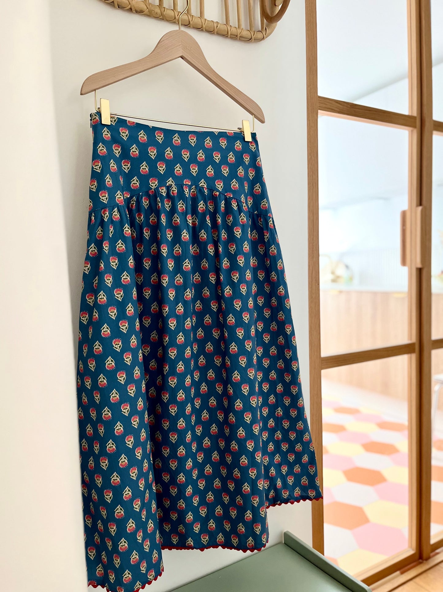 Jupe GARANCE bleue