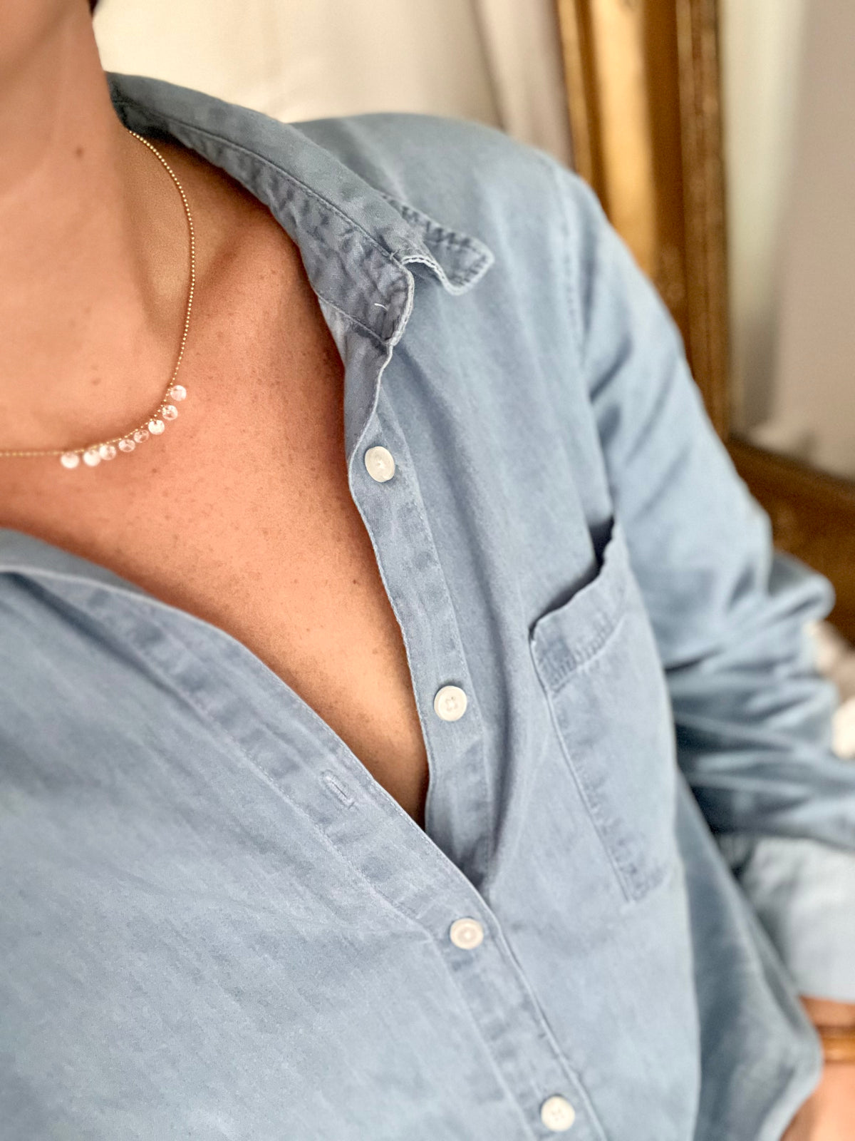 Collier MARIETTE pendentifs cristaux