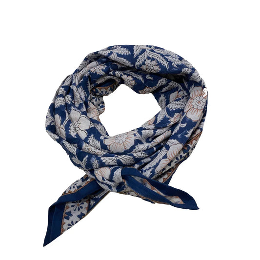 Foulard DELHI cobalt