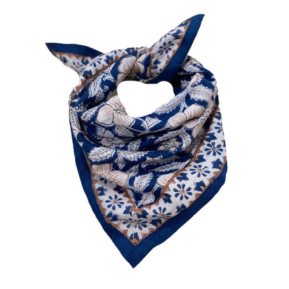 Petit foulard DELHI cobalt