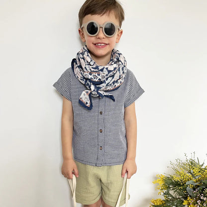 Foulard DELHI cobalt