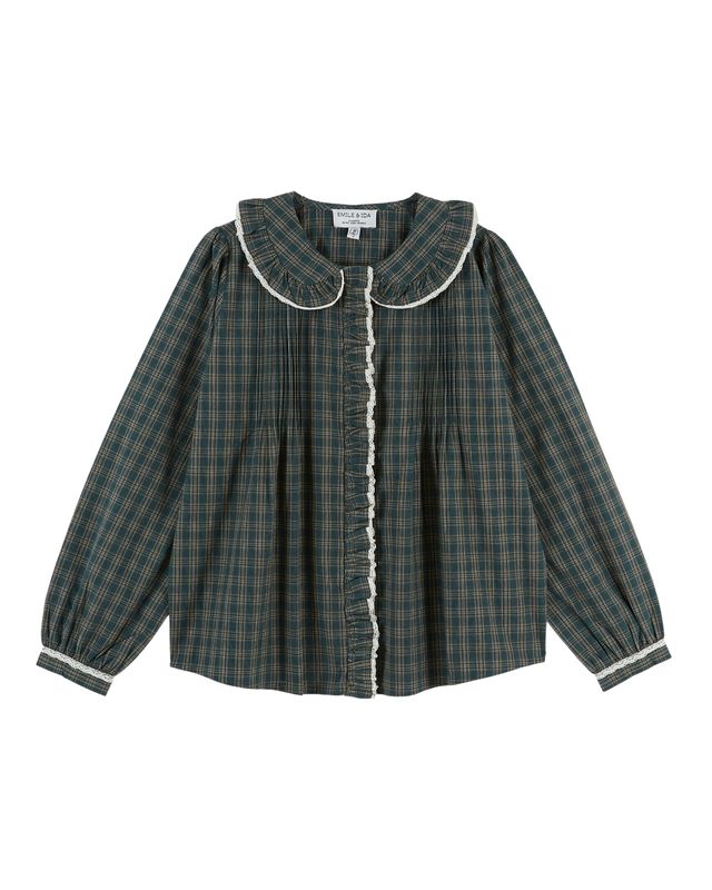 Chemise EBOTO carreaux verte