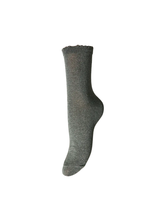 Chaussettes pailletées SEBBY kaki