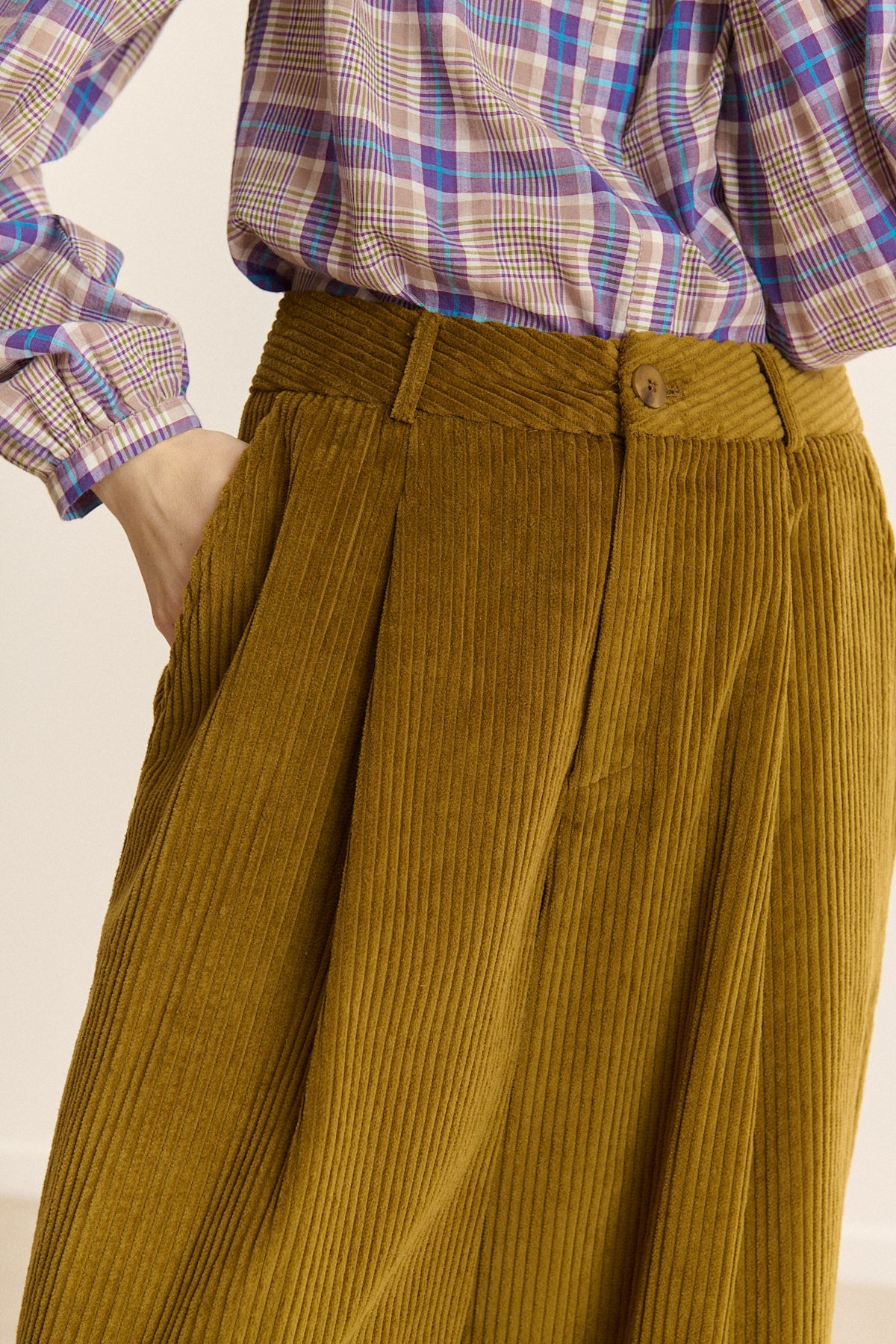 Pantalon VOLTAIRE olive