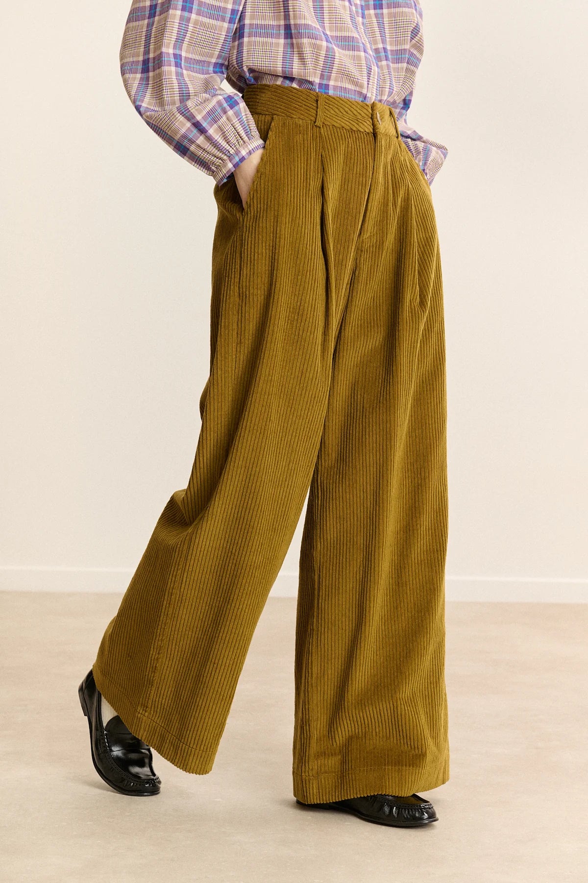 Pantalon VOLTAIRE olive