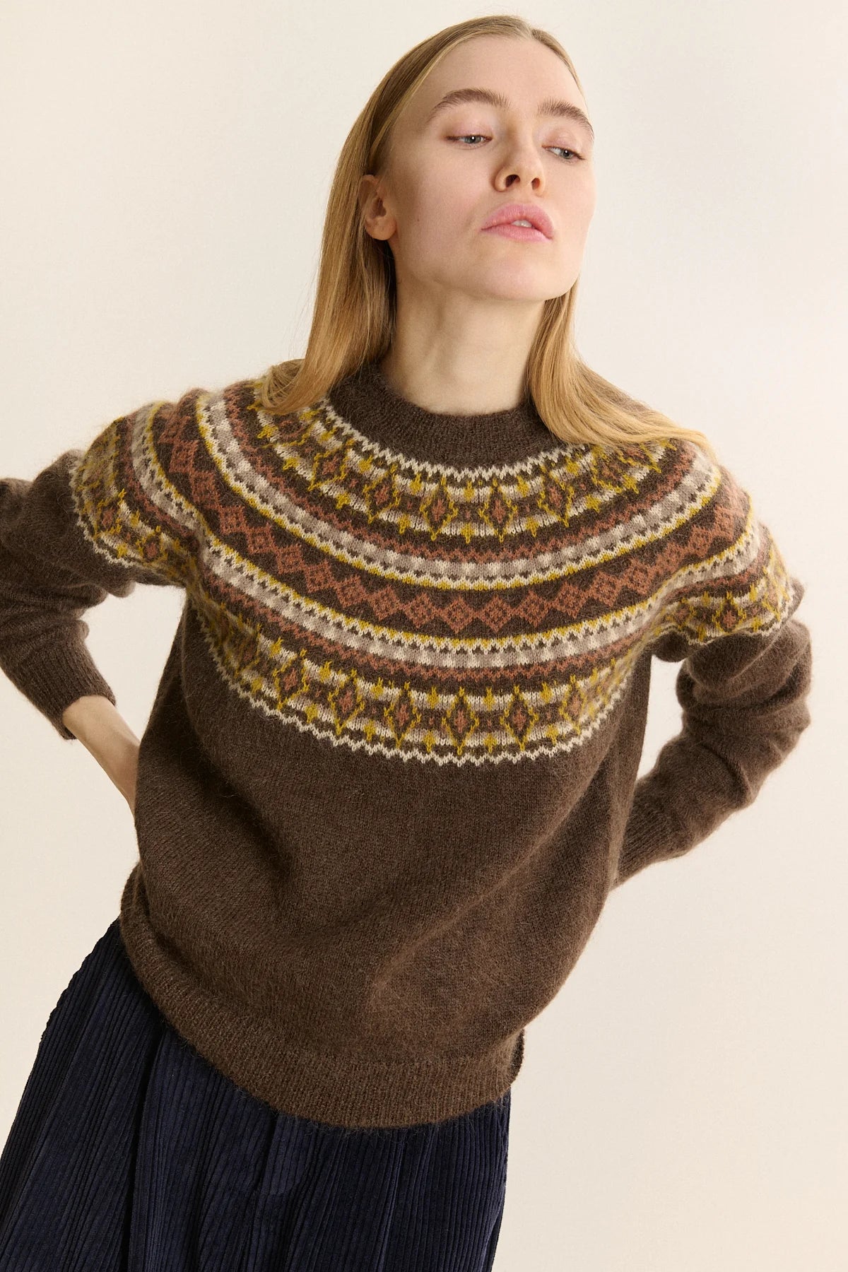 Pull DOLCE marron