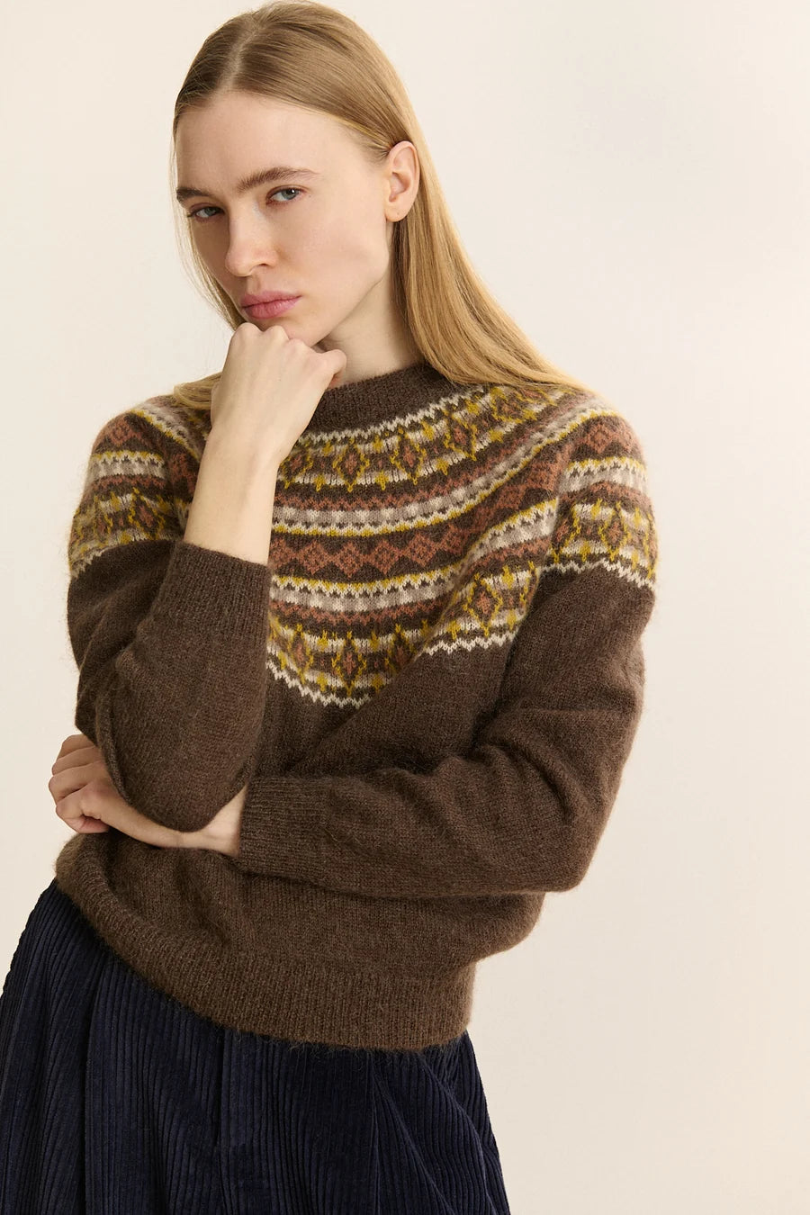 Pull DOLCE marron