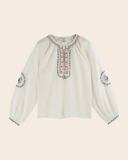 Blouse CARIMA brodée