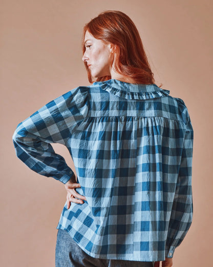 Chemise DEDE carreaux bleus