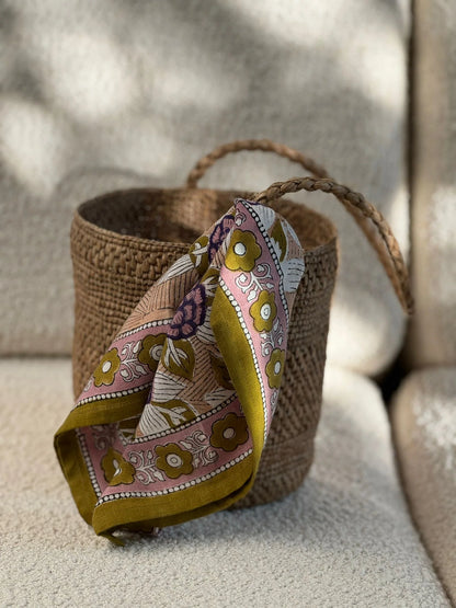 Petit foulard PÉNÉLOPE myrtille