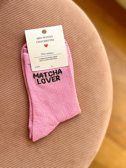 Chaussettes pailletées MATCHA LOVER