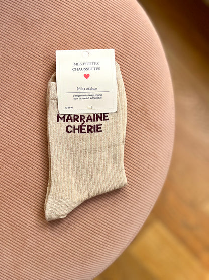 Chaussettes pailletées MARRAINE CHÉRIE
