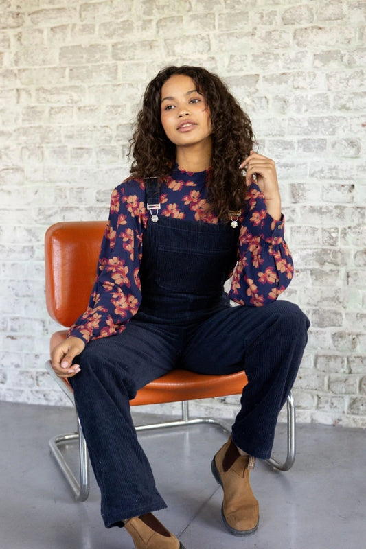 Blouse BHUMI violeta navy