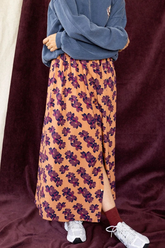 Jupe NEELA violeta rust