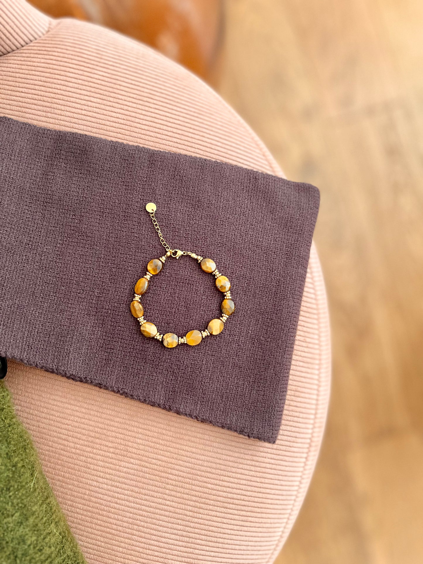 Bracelet GRACE pierres marrons