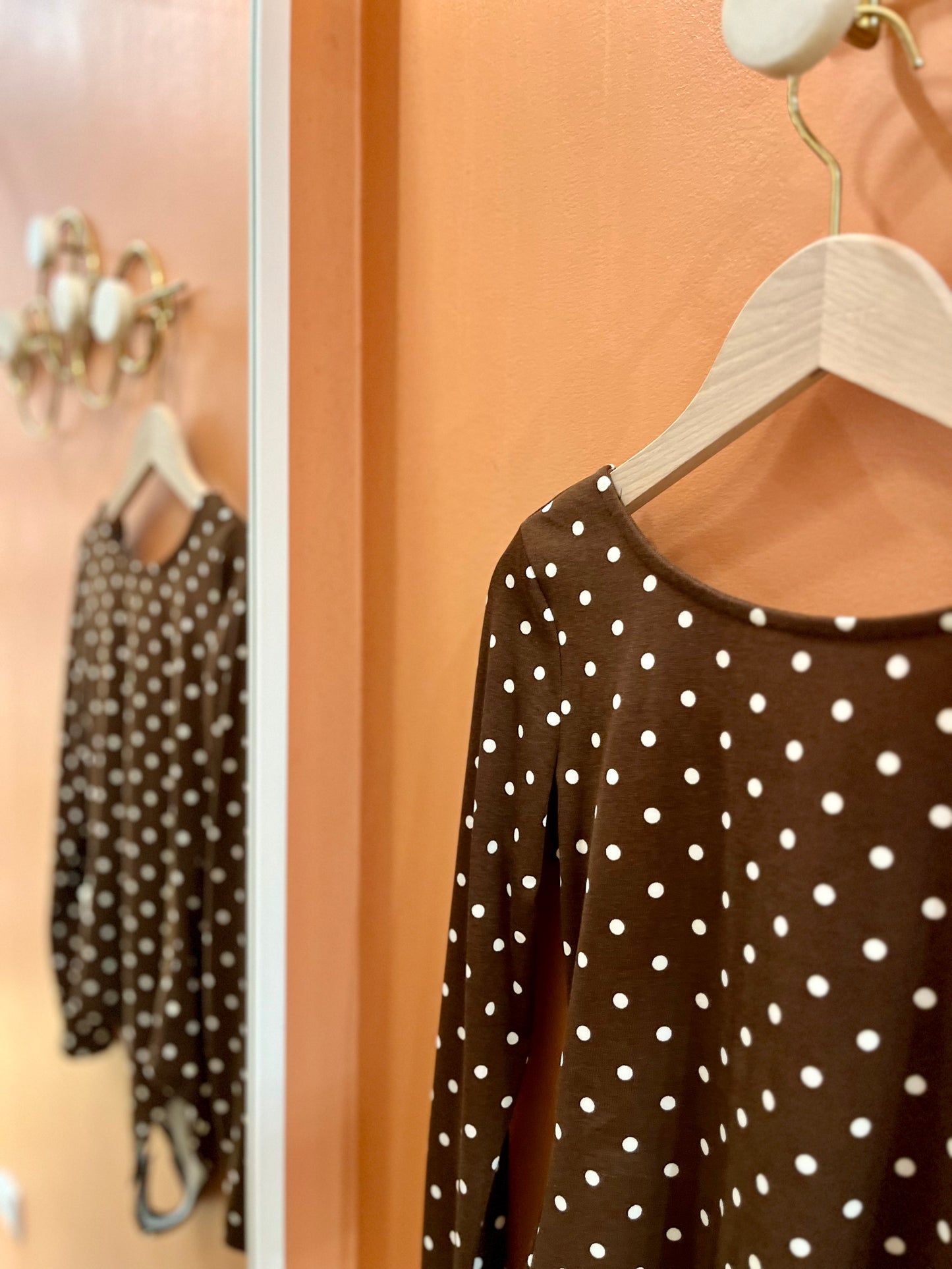 Body SUZANNE pois marron