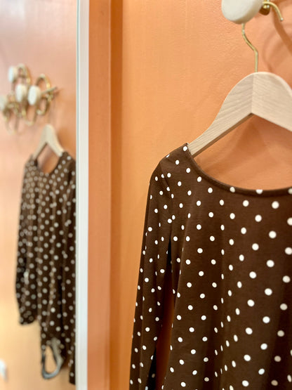 Body SUZANNE pois marron