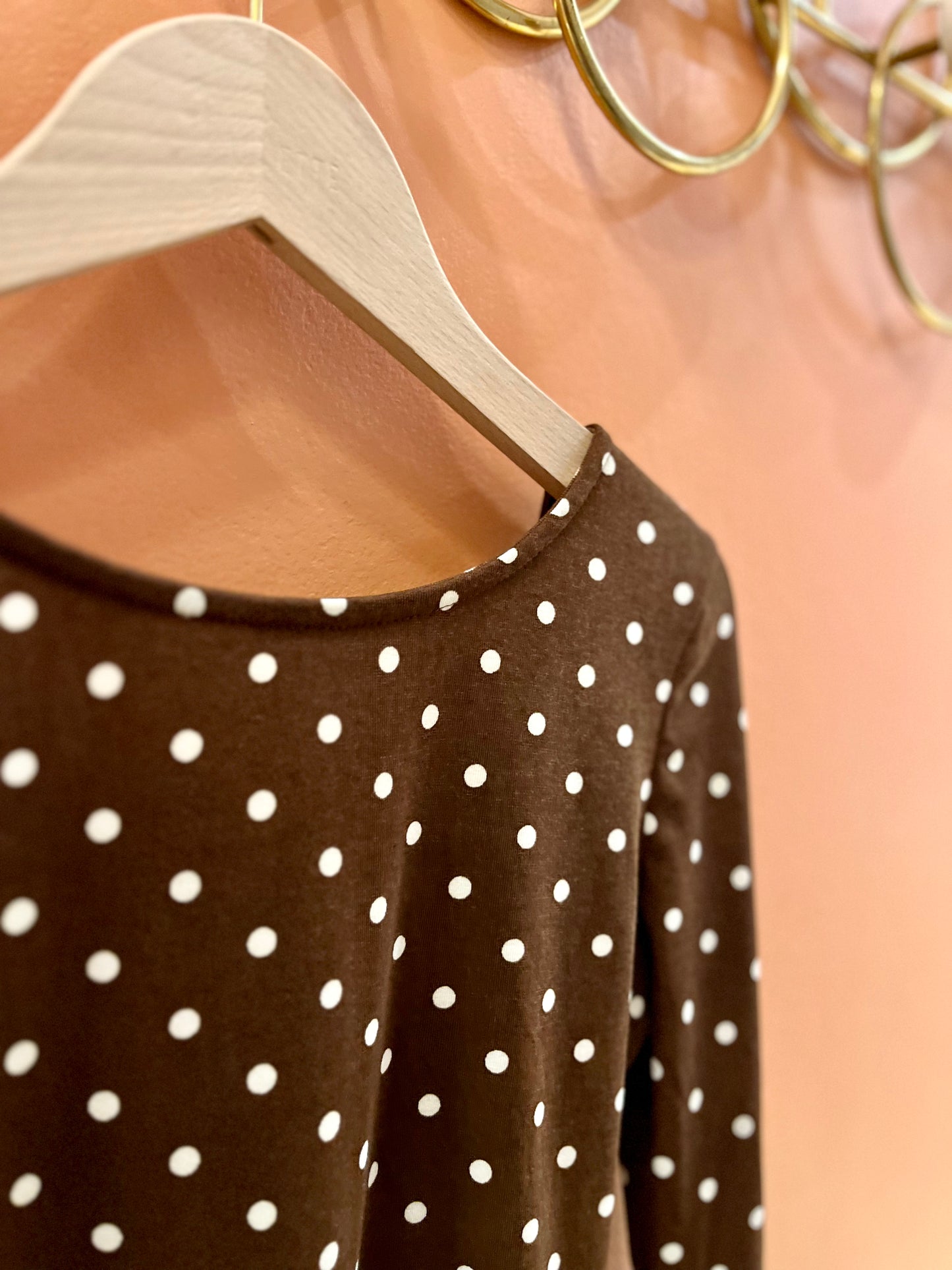 Body SUZANNE pois marron