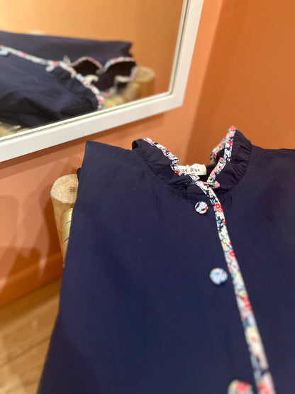 Chemisier SUZON marine/fleuris