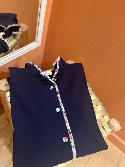 Chemisier SUZON marine/fleuris