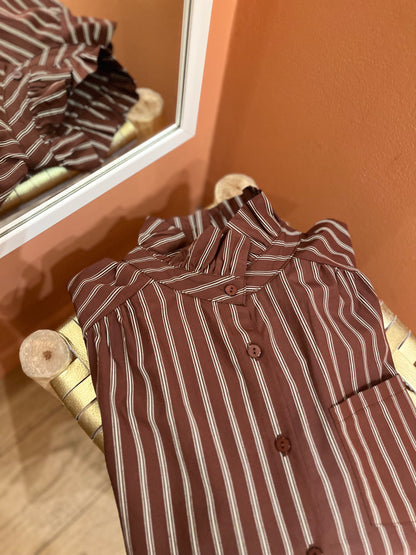 Chemise SIDONIE marron