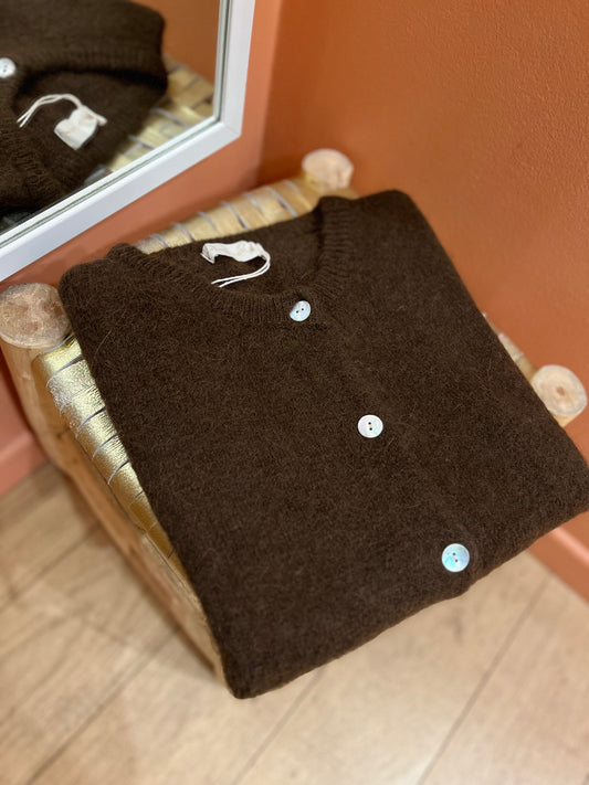 Gilet sans manches MARTA chocolat