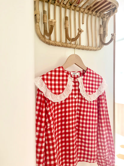 Chemise ACHILLE vichy rouge
