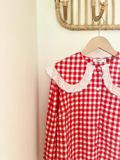 Chemise ACHILLE vichy rouge
