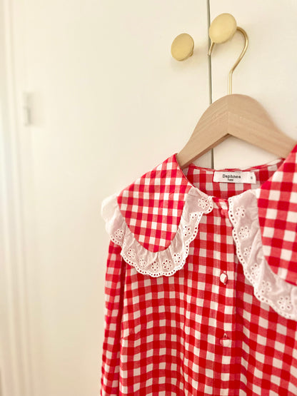 Chemise ACHILLE vichy rouge